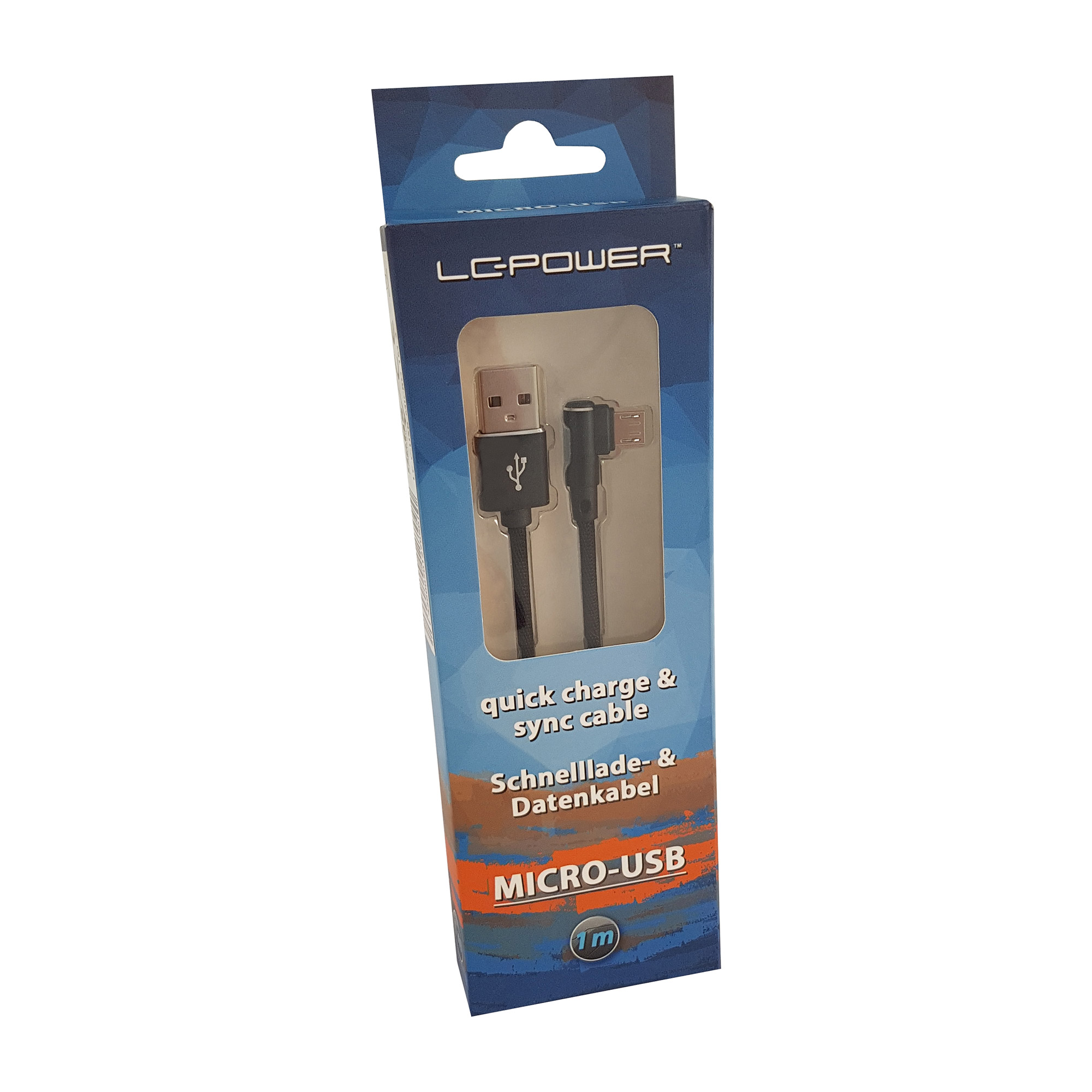 LC-Power LC-C-USB-MICRO-1M-2 USB A zu Micro-USB Kabel, schwarz, gewinkelt, 1m LC-Power LC-C-USB-MICRO-1M-2 USB A zu Micro-USB Kabel, schwarz, gewinkelt, 1m