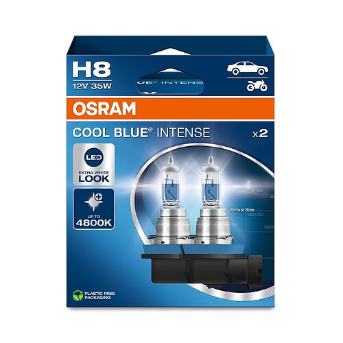OSRAM H8 12V 35W PGJ19-1 Cool Blue INTENSE NextGen. 4800K +100% 2Stück