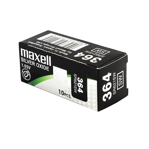 10x SR621SW SR60 364 Silberoxid Batterie Maxell1,55 V