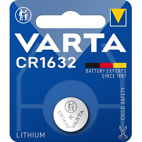 Varta CR1632 Lithium Knopfzelle 3V Batterie - 100er Verpackung