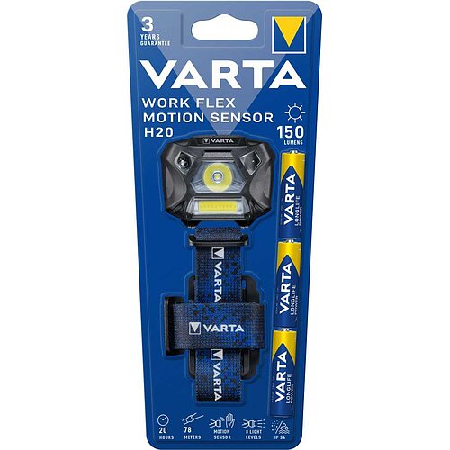 Varta 18648 Work Flex Motion Sensor H20 3AAA