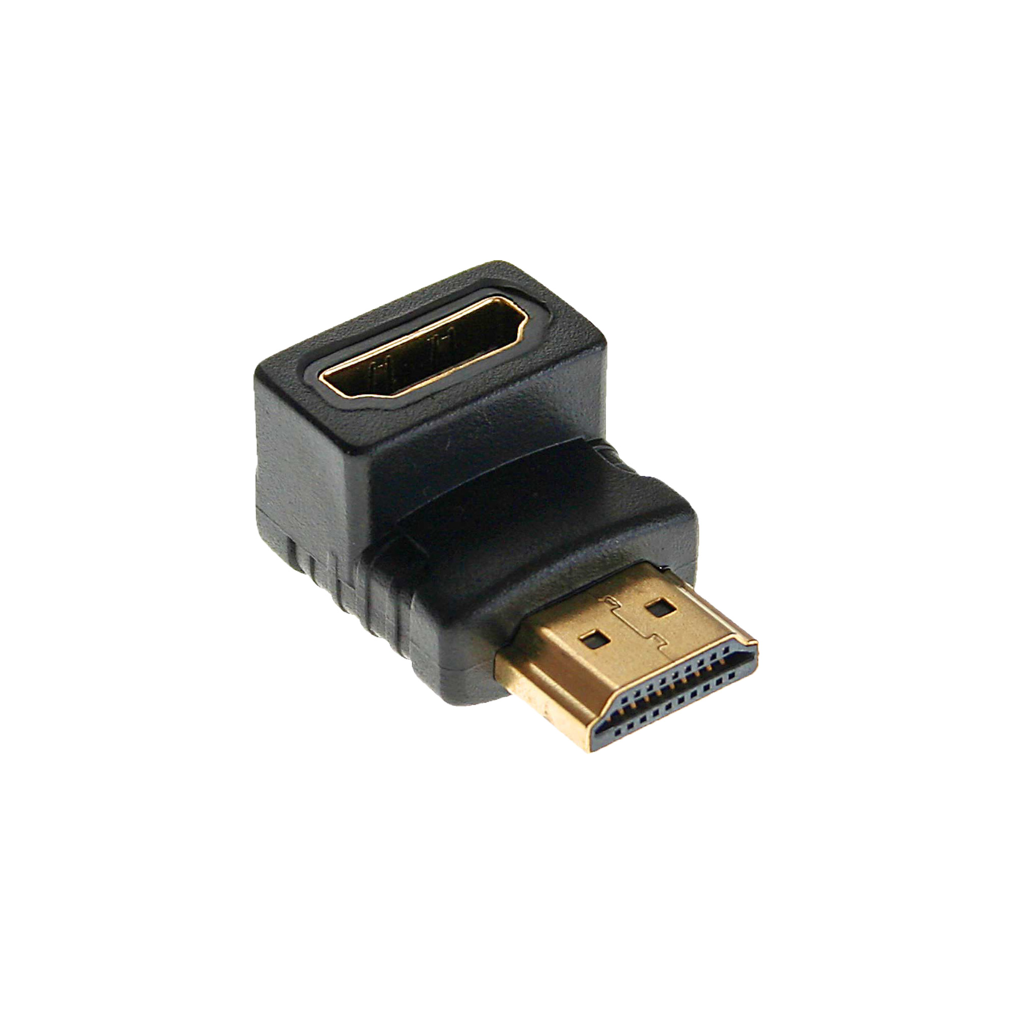 Inline® HDMI Adapter, Stecker/Buchse, gewinkelt unten, vergoldete Kontakte, 4K2K Inline® HDMI Adapter, Stecker/Buchse, gewinkelt unten, vergoldete Kontakte, 4K2K