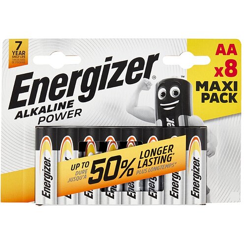 Energizer Alkaline Power AA Mignon LR6 Alkaline Batterie - 8ter Verpackung Energizer Alkaline Power AA Mignon LR6 Alkaline Batterie - 8ter Verpackung