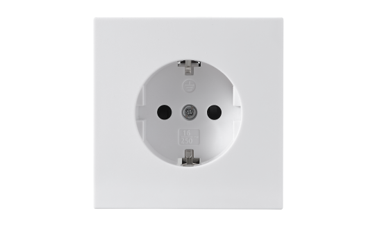 Schutzkontakt-Steckdose McPower ''Shallow'' 250V~/16A, UP, Steckanschluss, weiß Schutzkontakt-Steckdose McPower ''Shallow'' 250V~/16A, UP, Steckanschluss, weiß