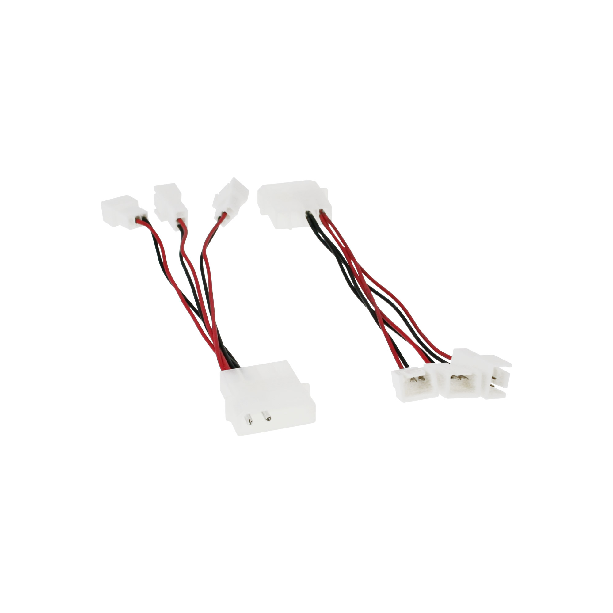 Inline® Lüfter Adapterkabel, 12V zu 5V, für 3 Lüfter
