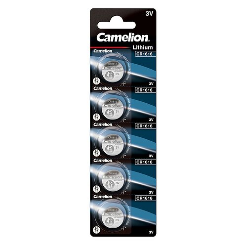 Camelion CR1616 Lithium Knopfzelle 3V - 5 Batterien - 1 x 5er Streifen
