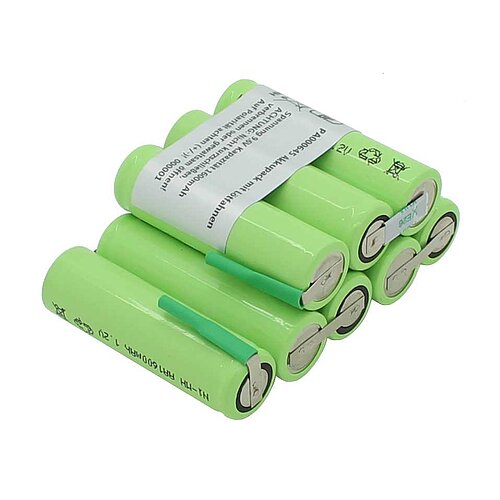 Akkupack NiMH 9,6V 1600mAh mit Lötfahnen zum Selbsteinbau passend für Beyerdynamic Mikrofon MCW-D 521