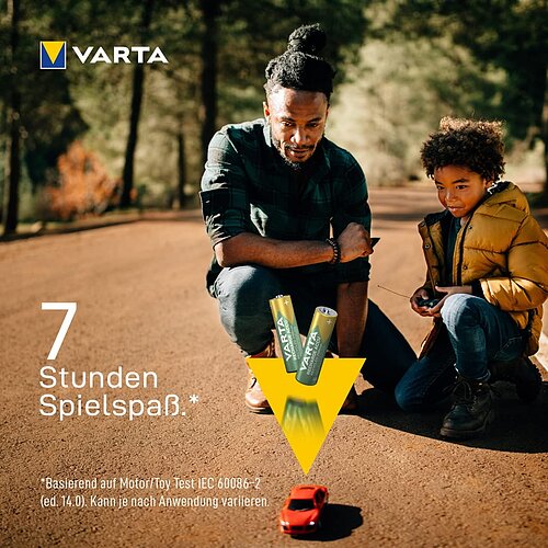 2x Varta NiMH AA Mignon 2100mAh HR6 Recycled Recharge Akku
