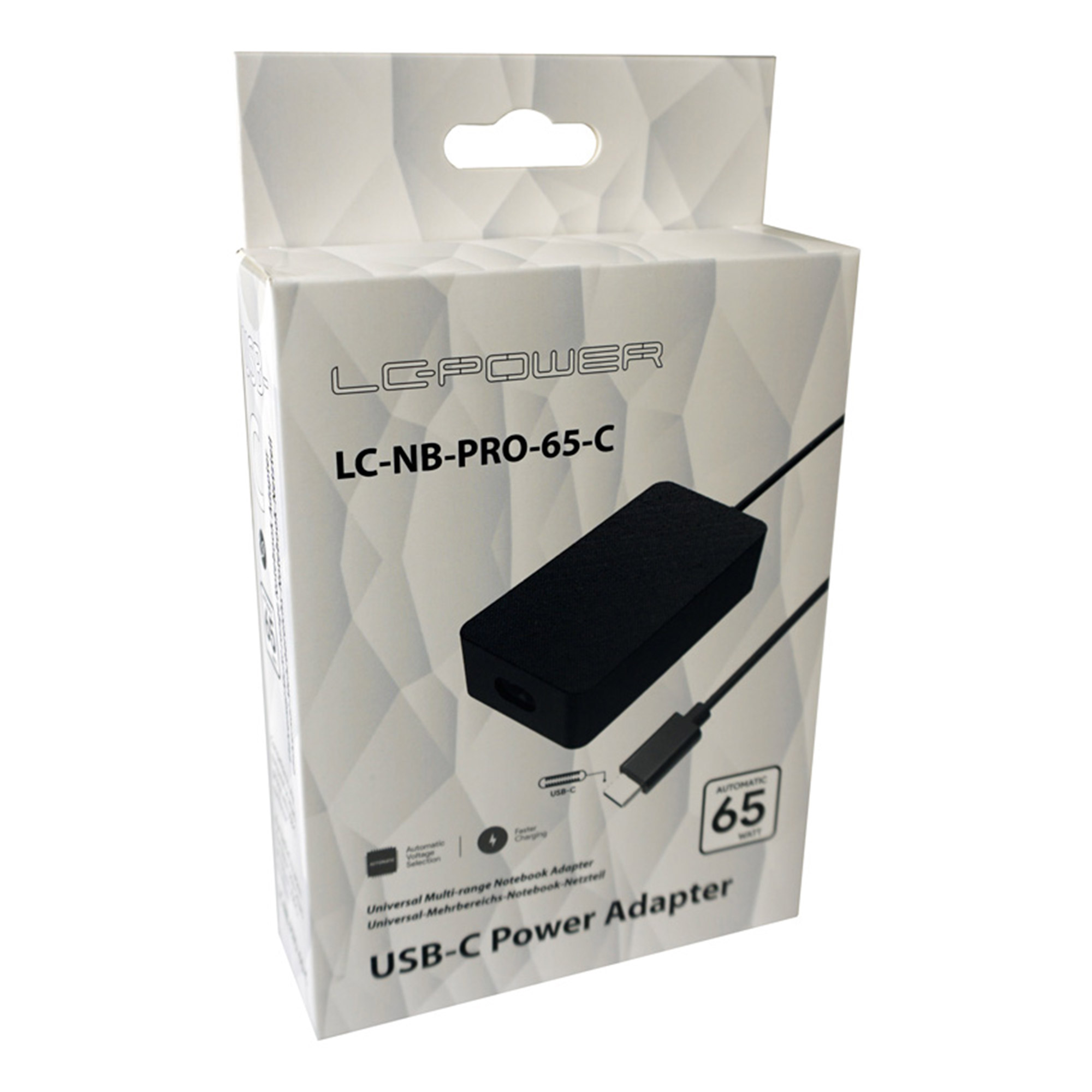 LC-Power LC-NB-PRO-65-C, USB-C-Notebook-Netzteil 65W LC-Power LC-NB-PRO-65-C, USB-C-Notebook-Netzteil 65W