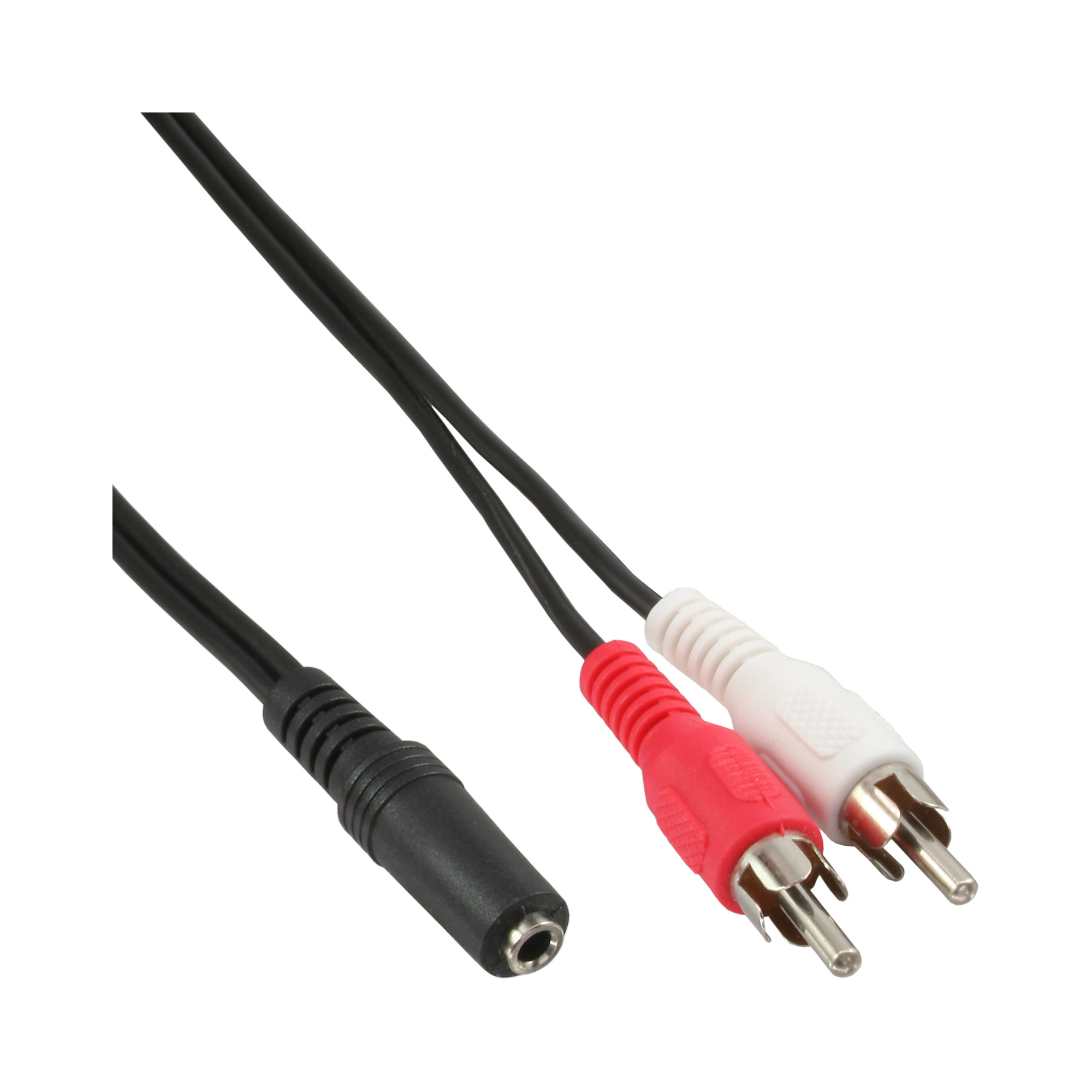 1.5m - Inline® Cinch/Klinke Kabel, 2x Cinch Stecker an 3,5mm Klinke Buchse 1.5m - Inline® Cinch/Klinke Kabel, 2x Cinch Stecker an 3,5mm Klinke Buchse