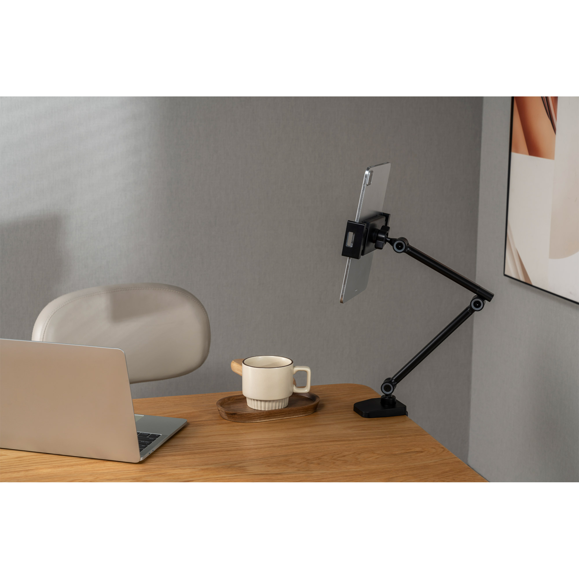 Inline® Tablet Halter mit Tischklemme, bis 12,9", schwarz