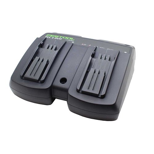 Festool Schnellladegerät TCL 6 DUO zum zeitgleichen Laden von zwei Lithium-Ionen Akkupacks Festool Schnellladegerät TCL 6 DUO zum zeitgleichen Laden von zwei Lithium-Ionen Akkupacks