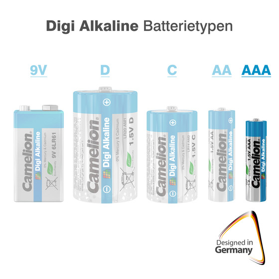 Camelion Digi AAA Micro LR03 Alkaline Batterie - 4er Verpackung Camelion Digi AAA Micro LR03 Alkaline Batterie - 4er Verpackung