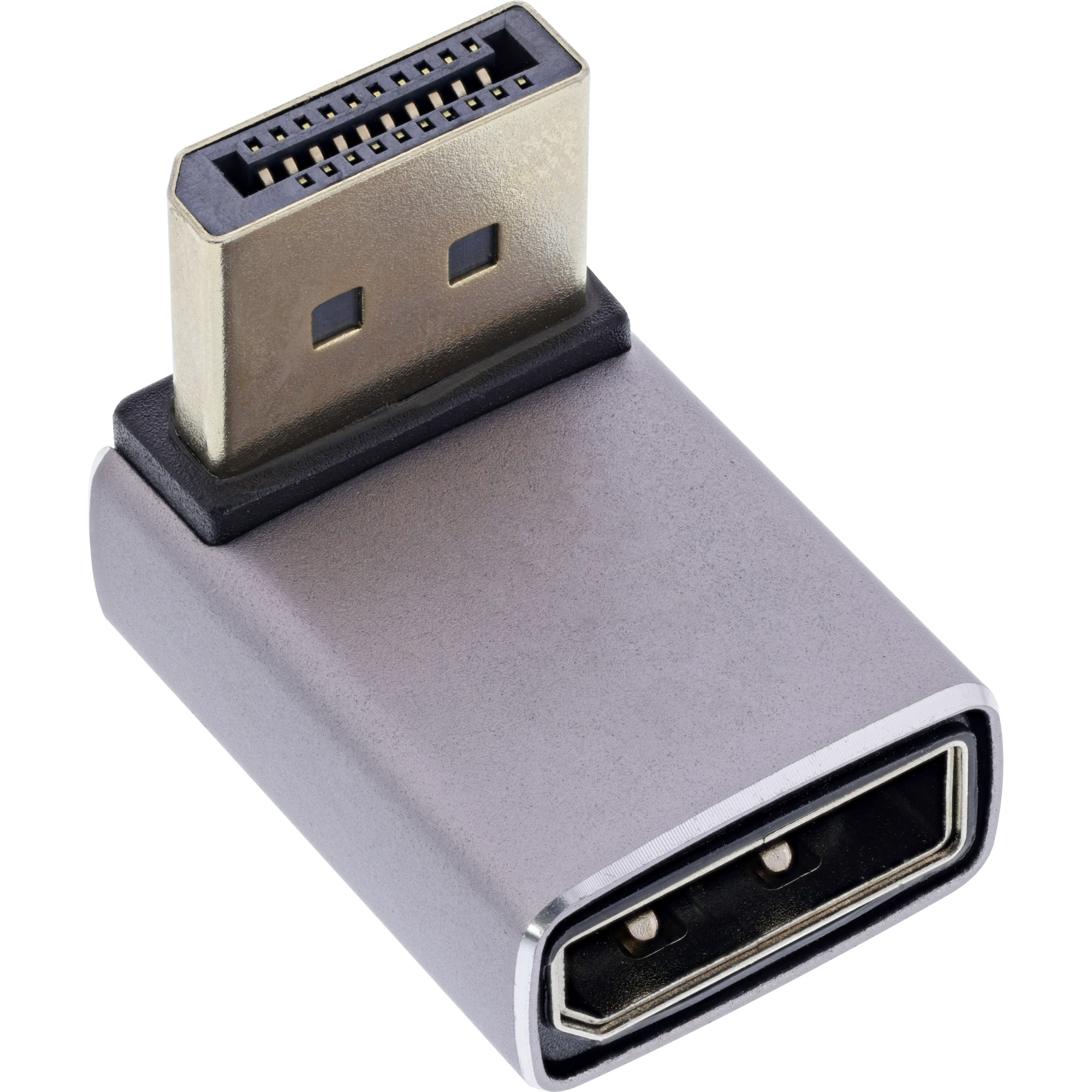 InLine® DisplayPort 1.4 Adapter, DisplayPort Stecker / Buchse, 90° oben, 8K UHD InLine® DisplayPort 1.4 Adapter, DisplayPort Stecker / Buchse, 90° oben, 8K UHD