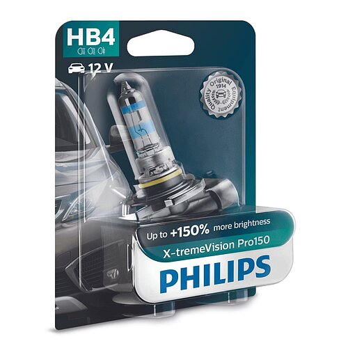 Philips HB4 12V 51W P22d X-tremeVision Pro150 1 Stück Blister