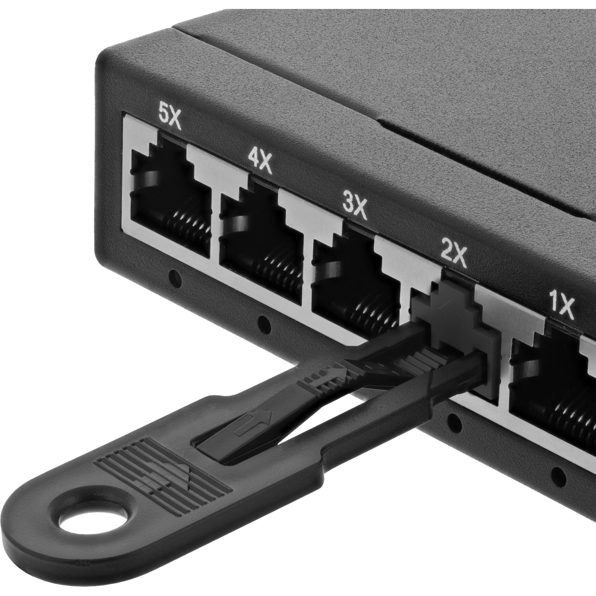 Inline® RJ45 Portblocker, 20 Blocker Nachfüllpack, schwarz