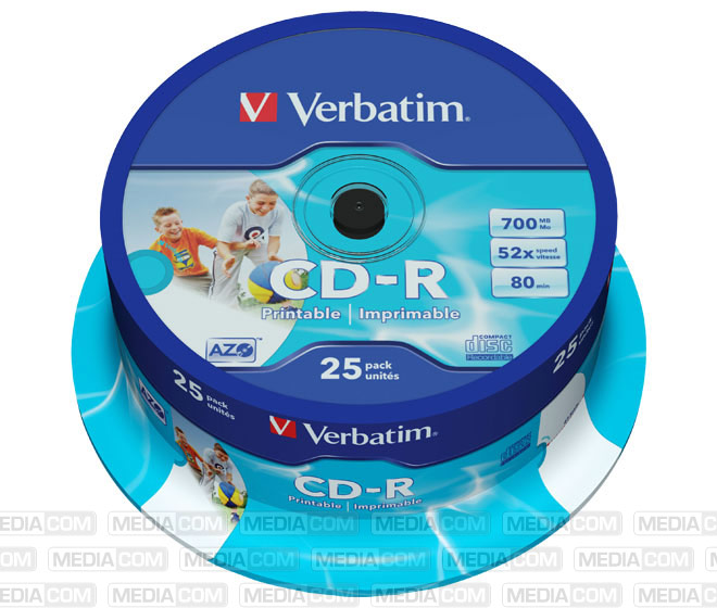 CD-R 80min/700MB/52x Cakebox (25 Disc)