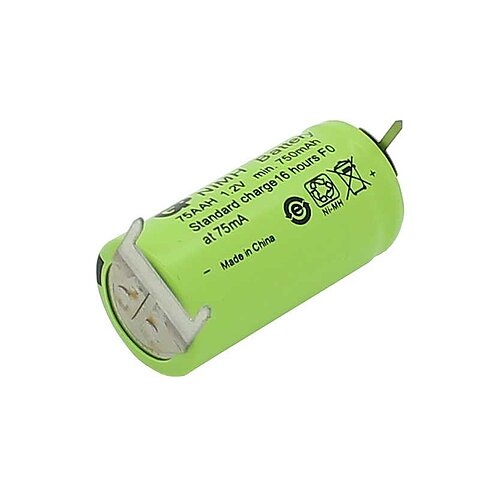 GP75AAH NiMH-Akku 2/3AA 1,2V 750mAh mit Printanschluß +--