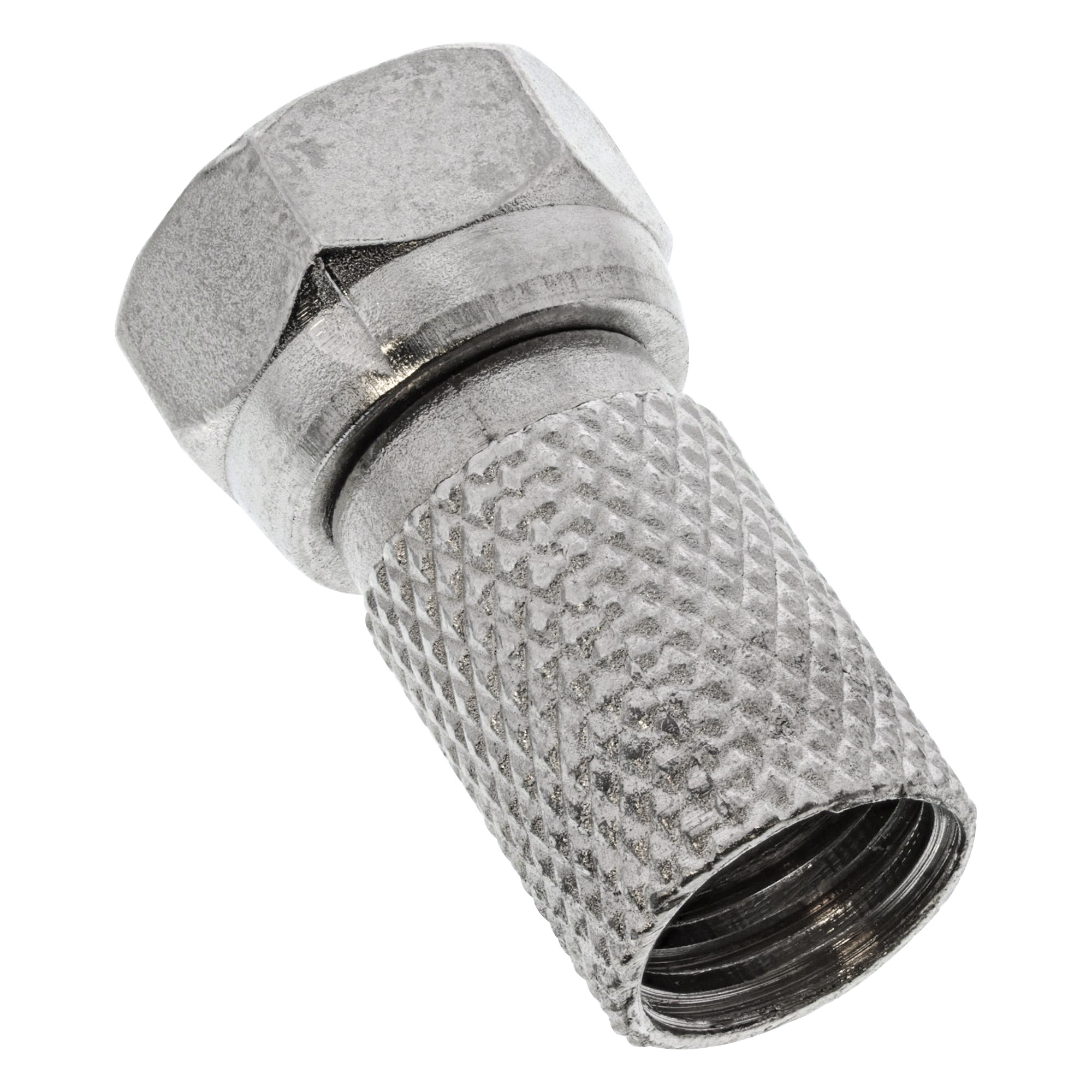 7.5mm - Inline® F-Stecker, für Koaxialkabel mit Aussenmantel