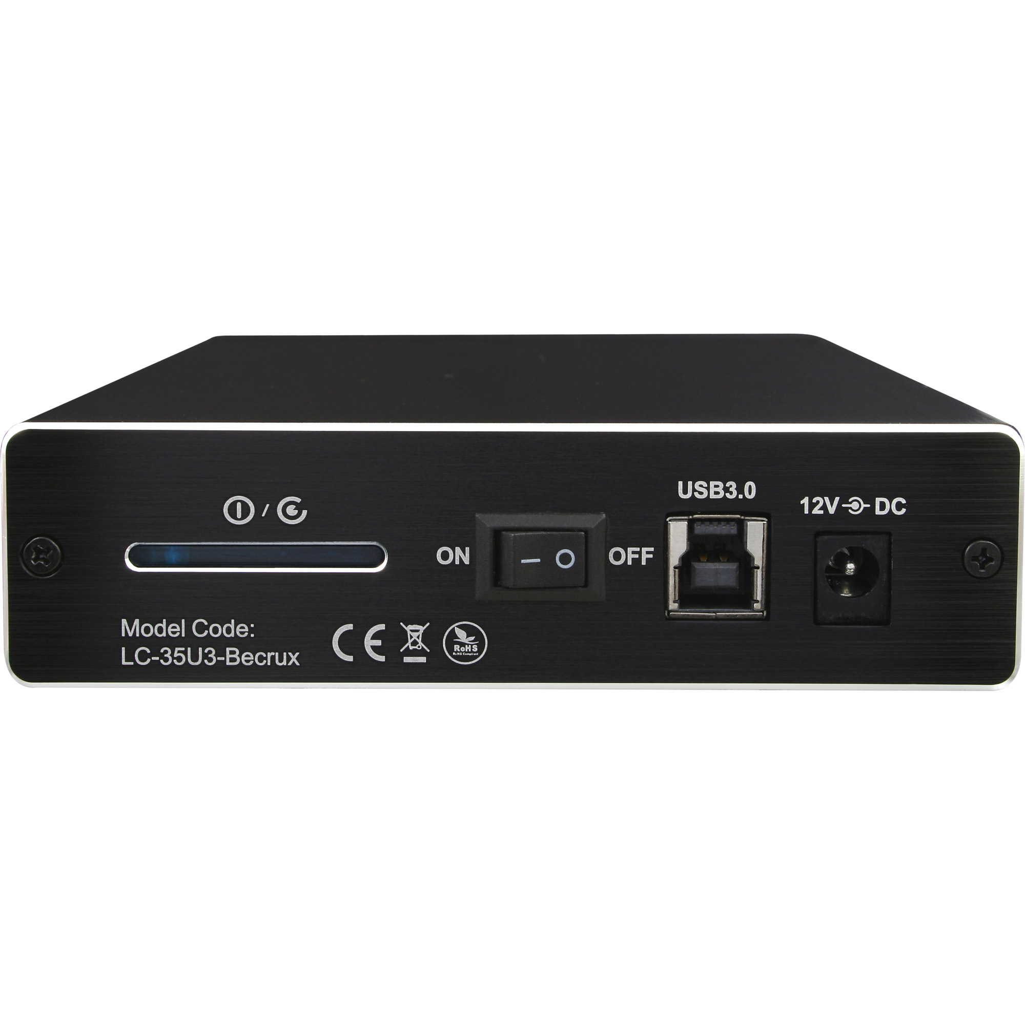 LC-Power LC-35U3-Becrux, externes 3,5"-SATA-gehäuse, USB 3.0, Alu, schwarz LC-Power LC-35U3-Becrux, externes 3,5"-SATA-gehäuse, USB 3.0, Alu, schwarz