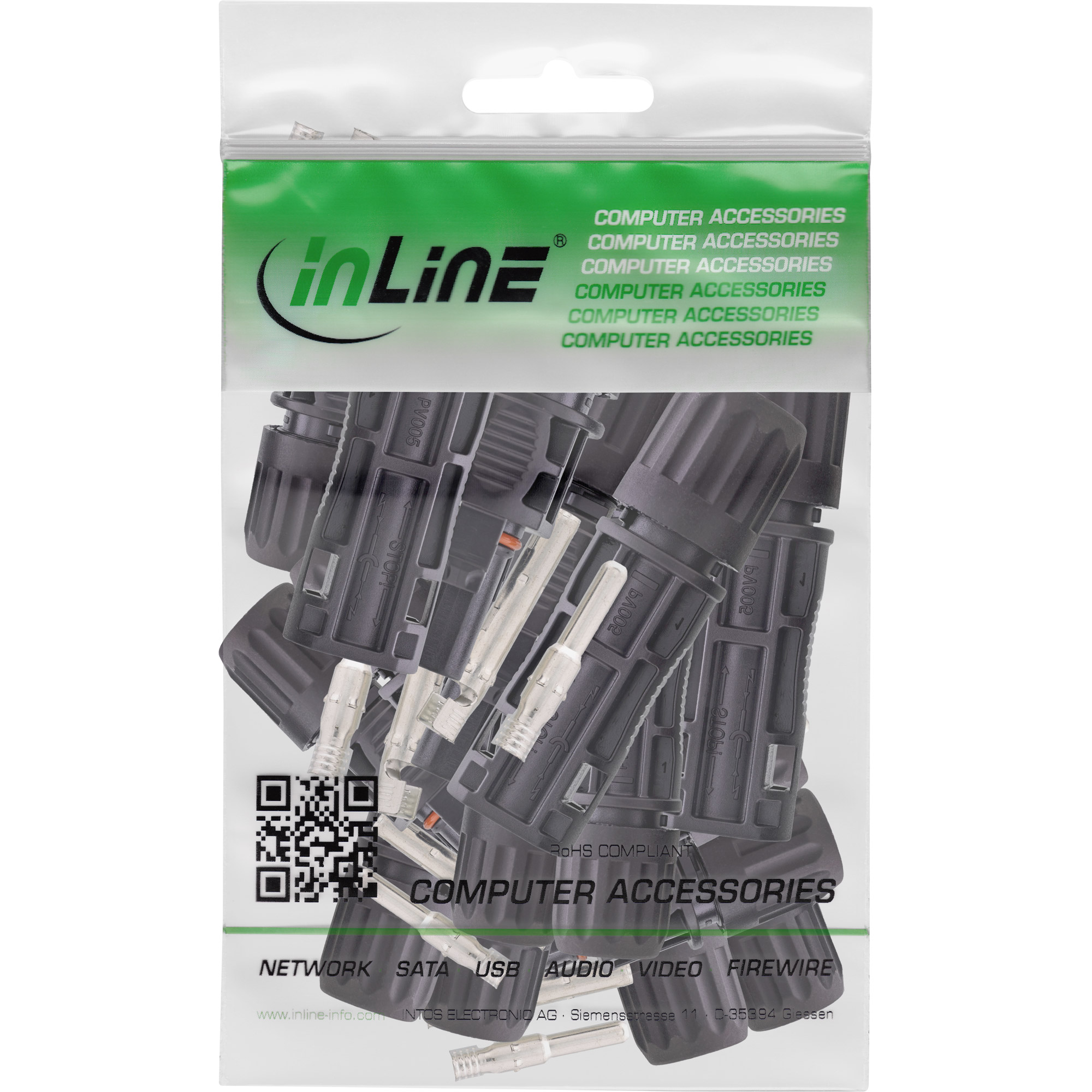 InLine® Solar Photovoltaik Steckverbinder, 10x Stecker + 10x Buchse InLine® Solar Photovoltaik Steckverbinder, 10x Stecker + 10x Buchse