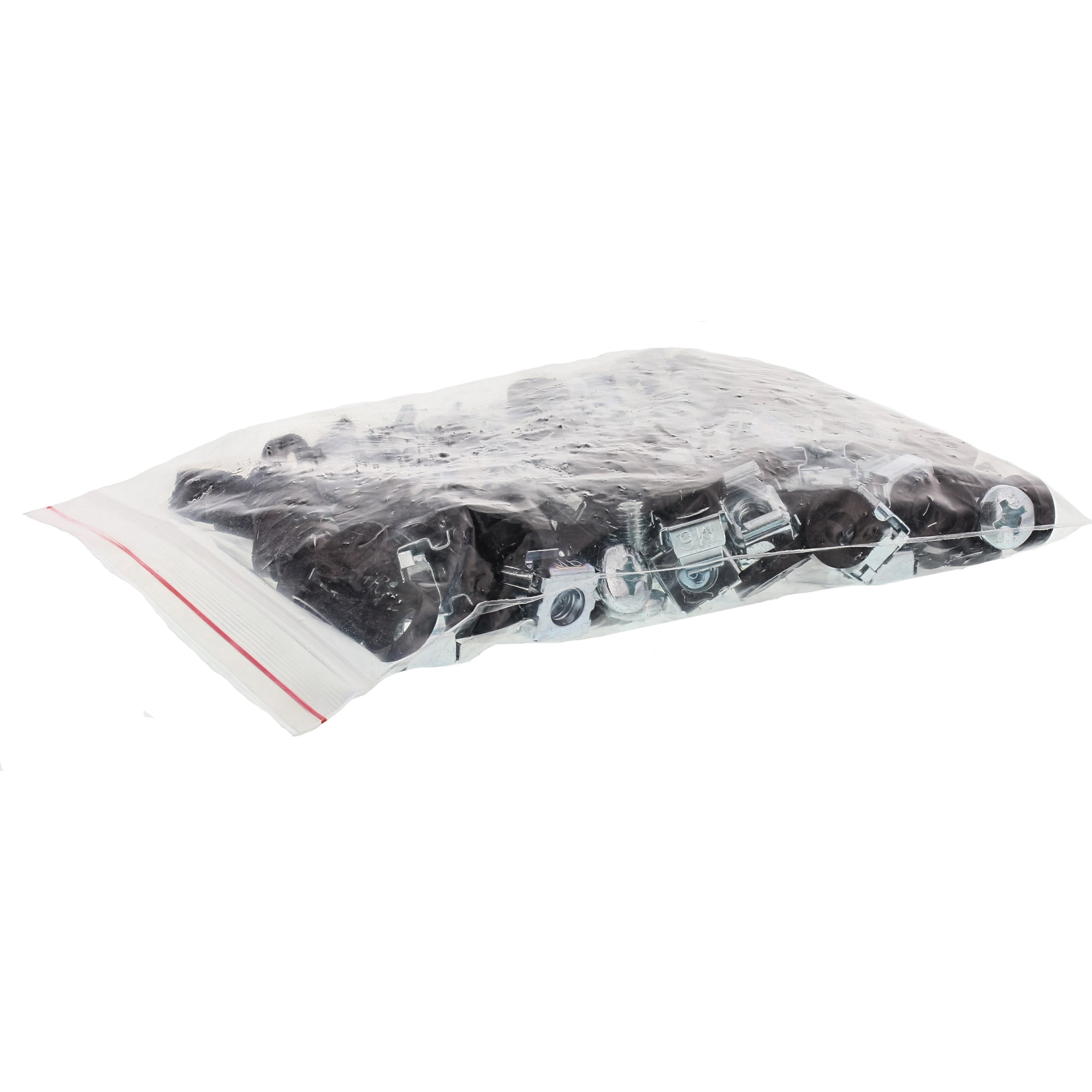 Inline® Käfigmutternset M6, je 50x Käfigmuttern, Unterlegscheiben, Schrauben