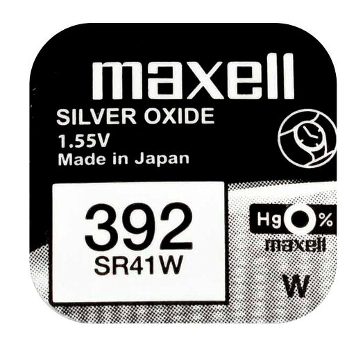 1x SR41W 392 Silberoxid Batterie Maxell 1,55 V