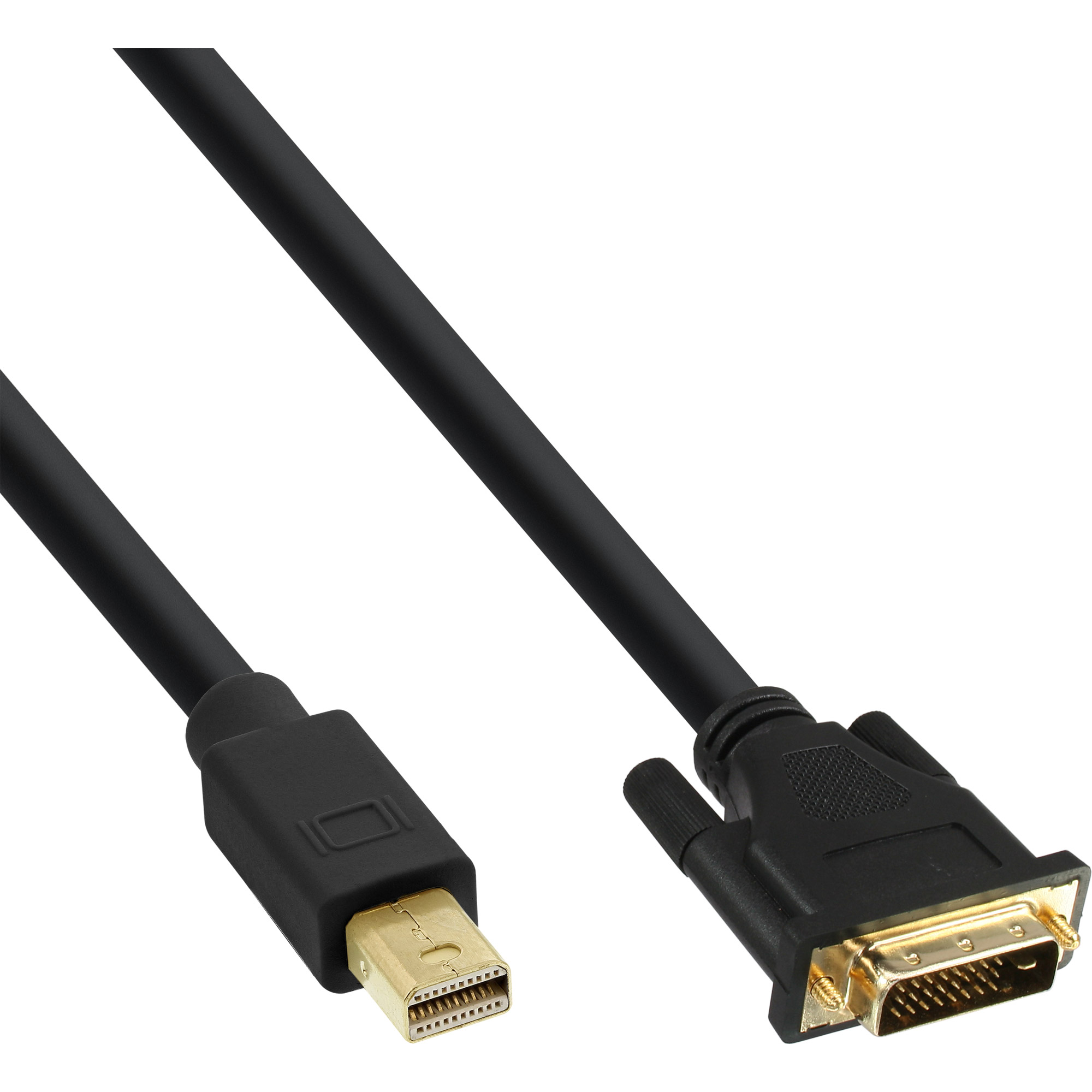 Inline® Mini DisplayPort zu DVI Konverter Kabel, schwarz, 3m