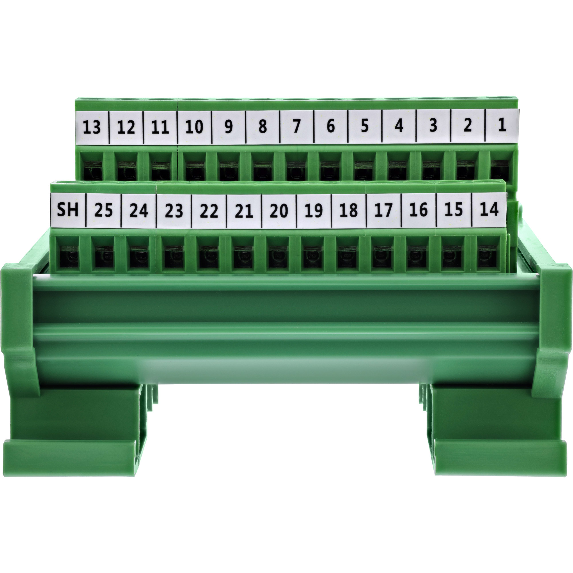InLine® D-Sub 25 Terminalblock, Stecker , Schraubklemme, für Hutschiene