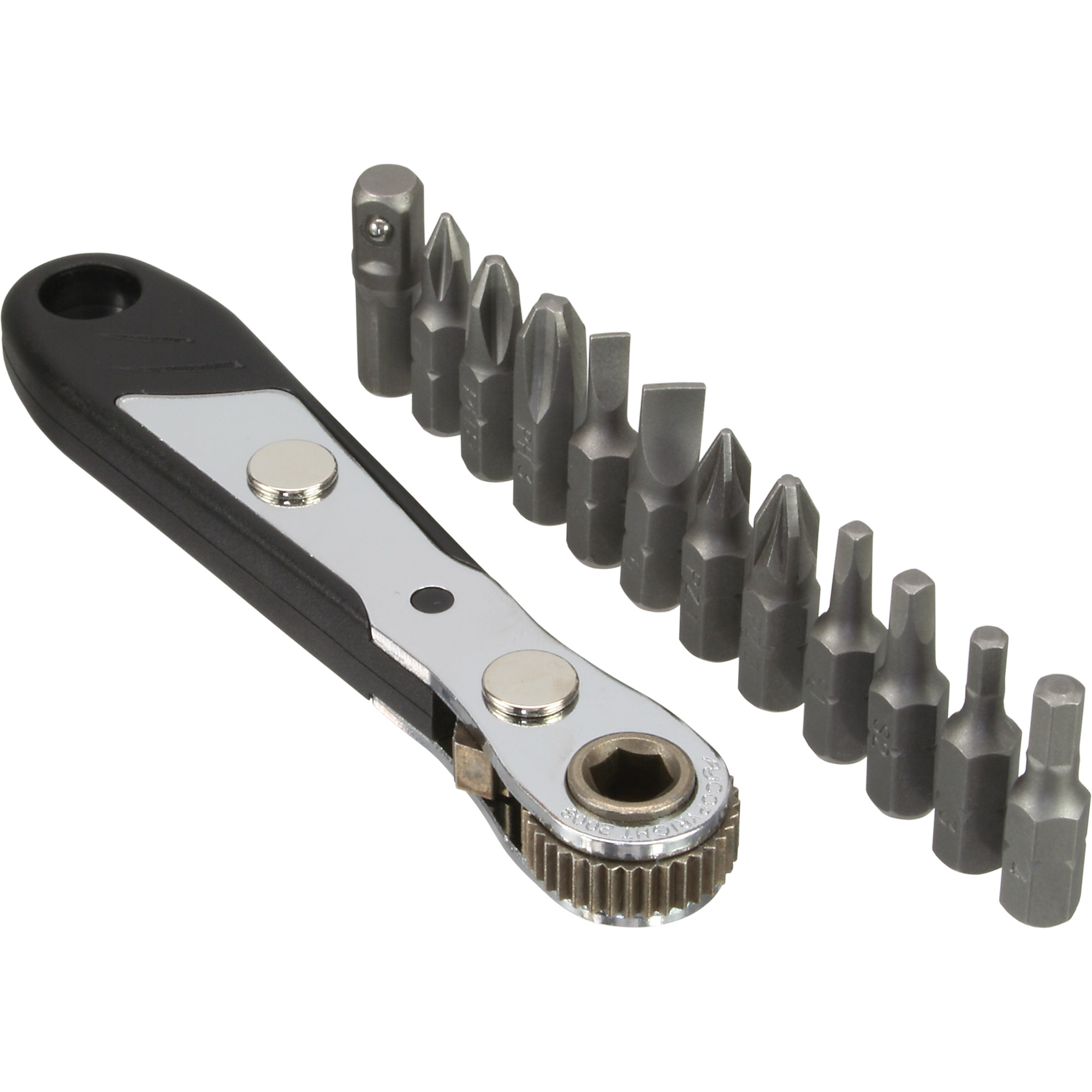 Inline® Mini-Ratschen-Set, mit 12-teiligem Bitsatz