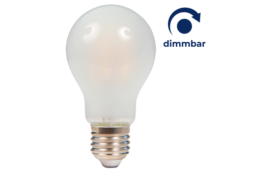 LED Filament Glühlampe McShine ''Filed'', E27, 7W, 820 lm, warmweiß, dimmbar, matt