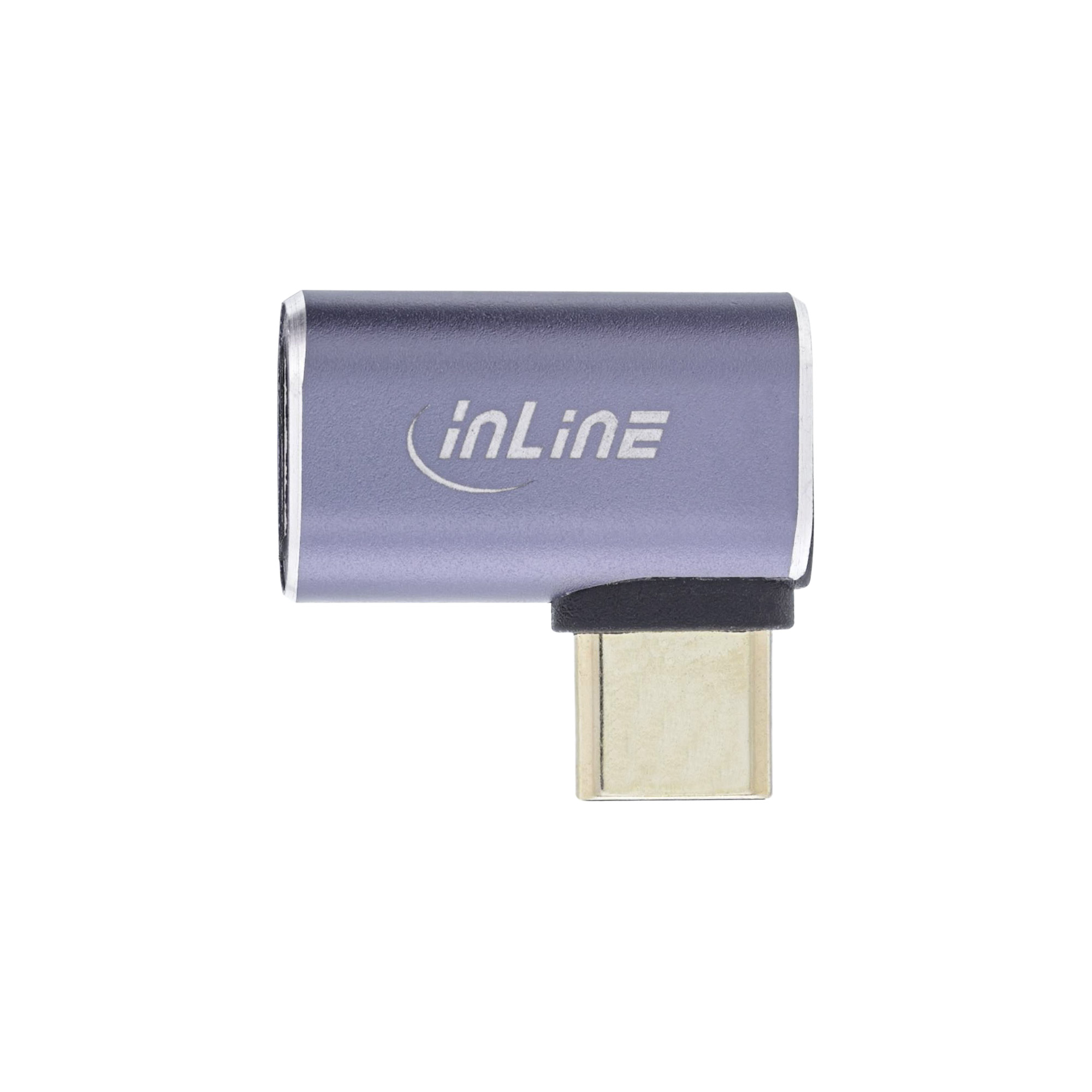 Inline® USB4 Adapter, USB-C Stecker/Buchse rechts/links gewinkelt, Aluminium Inline® USB4 Adapter, USB-C Stecker/Buchse rechts/links gewinkelt, Aluminium