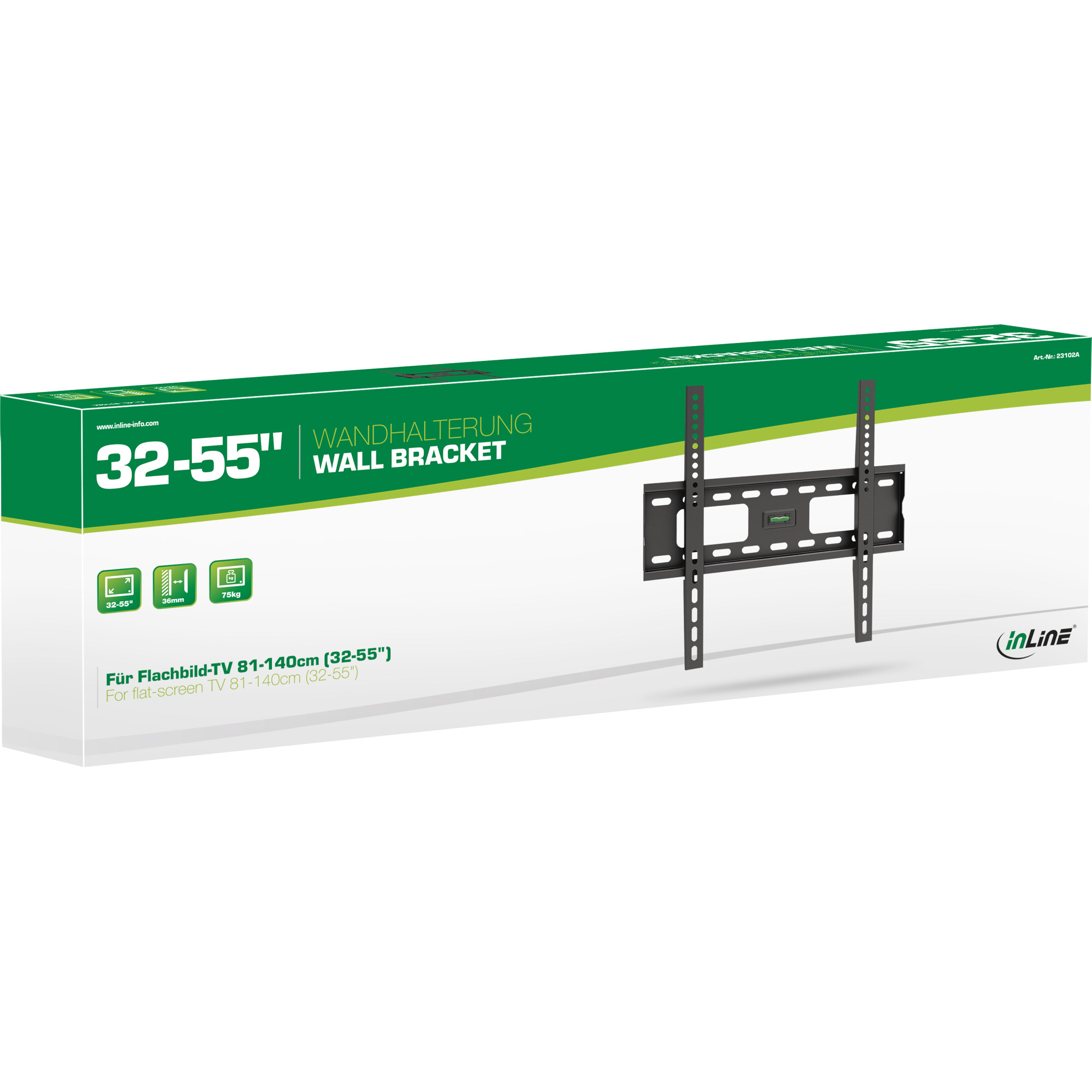 Inline® Wandhalterung für TFT/LCD/LED/Plasma, 81-140cm (32-55"), max. 75kg
