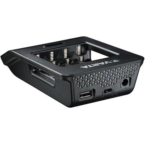 NiMH Akku LCD+ Smart Ladegerät 1,6A Varta 57684 für AA Mignon AAA Micro USB