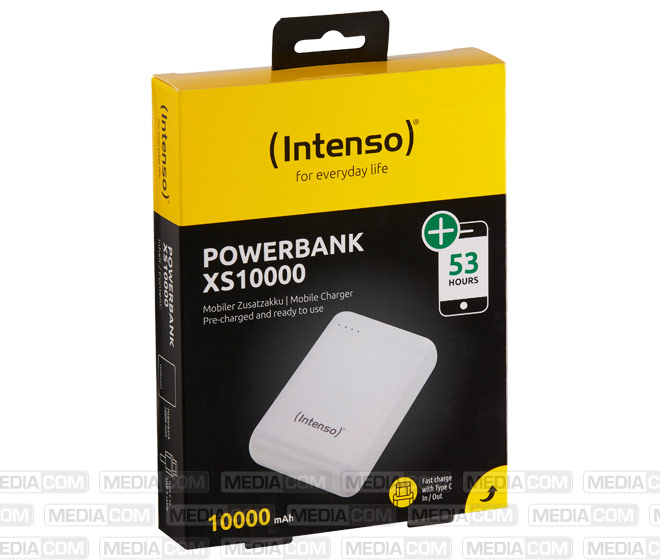 Akku Powerbank, 10.000mAh, XS10000, weiss Akku Powerbank, 10.000mAh, XS10000, weiss