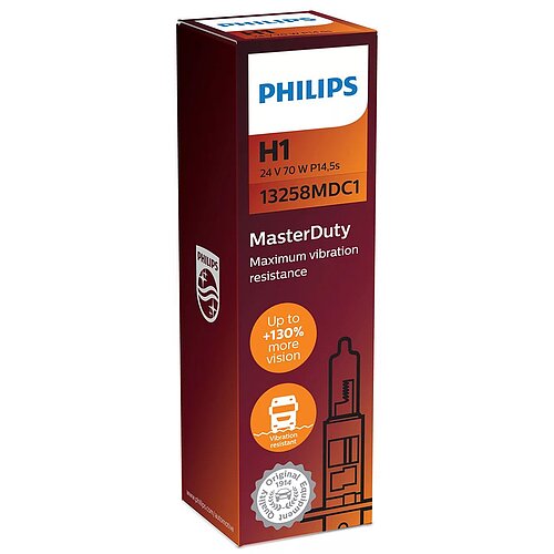 Philips H1 24V 70W P14,5s MasterDuty C1 1 Stück