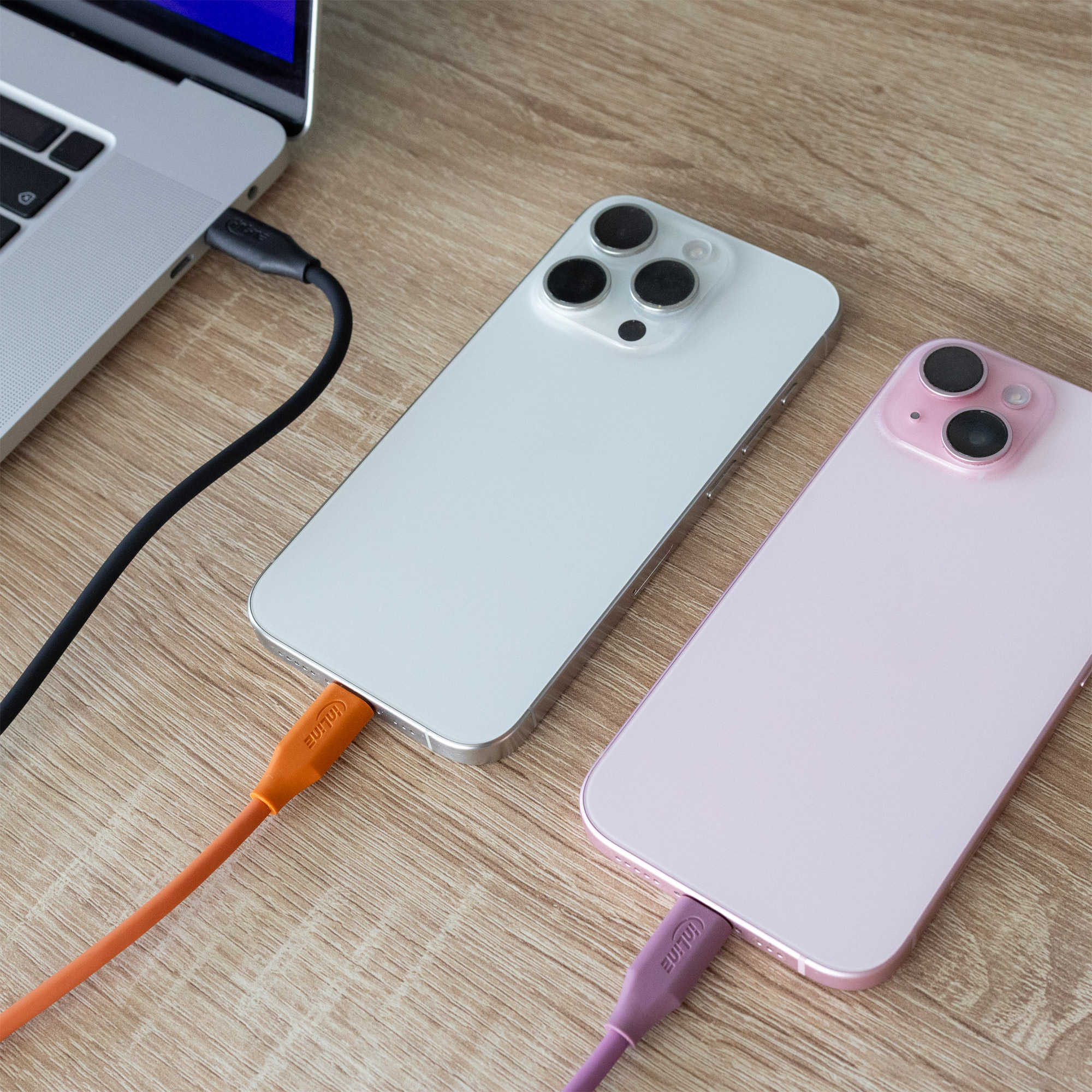InLine® "Colour your Charge" USB-C Schnellladekabel 100W Schwarz 0,5m