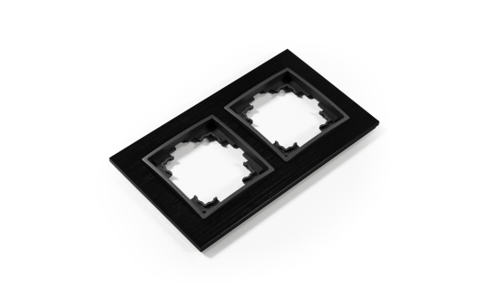 Rahmen McPower ''Flair'', 2-fach, schwarzes Aluminium