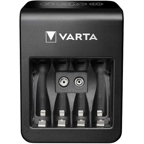 Varta 57687 101 441 LCD Plug Charger+ inkl. 4x AA 2100 mAh 56706