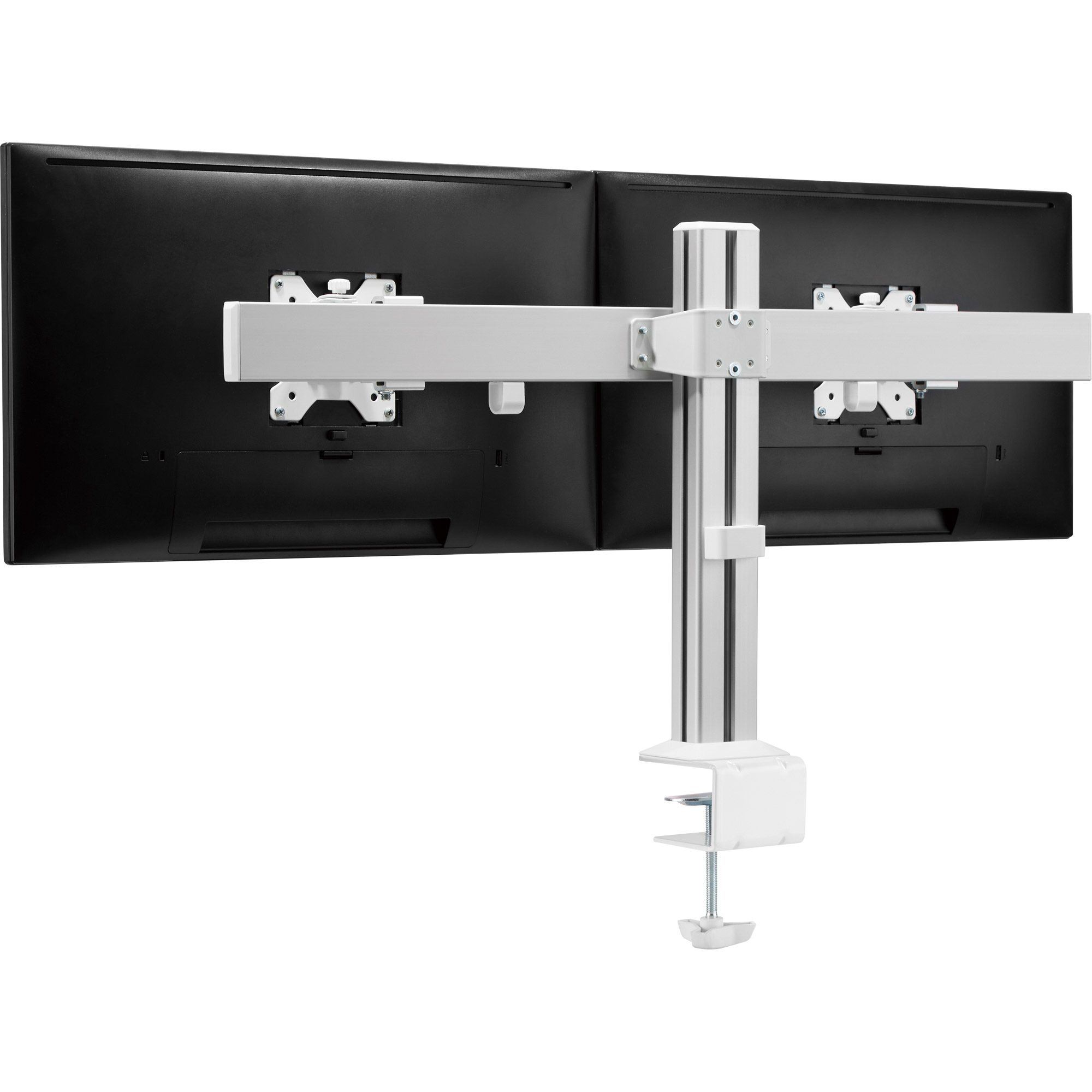 Inline® Aluminium Monitor-Tischhalterung für 2 Monitore bis 32", 8kg
