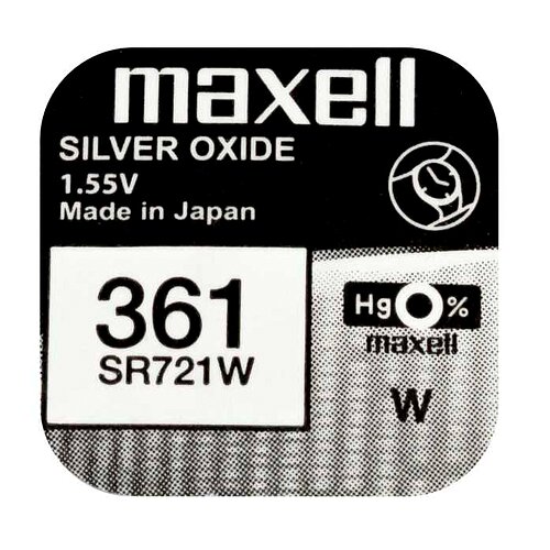 1x SR721W SR58 361 Silberoxid Batterie Maxell 1,55 V 1x SR721W SR58 361 Silberoxid Batterie Maxell 1,55 V