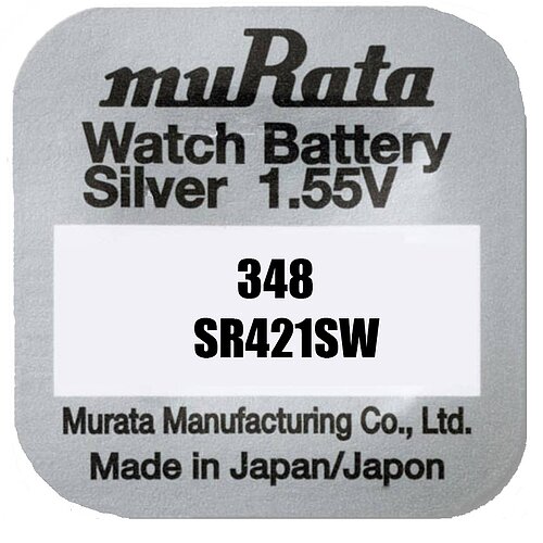 10x SR421SW 348 Silberoxid Batterie Murata ex Sony 1,55 V