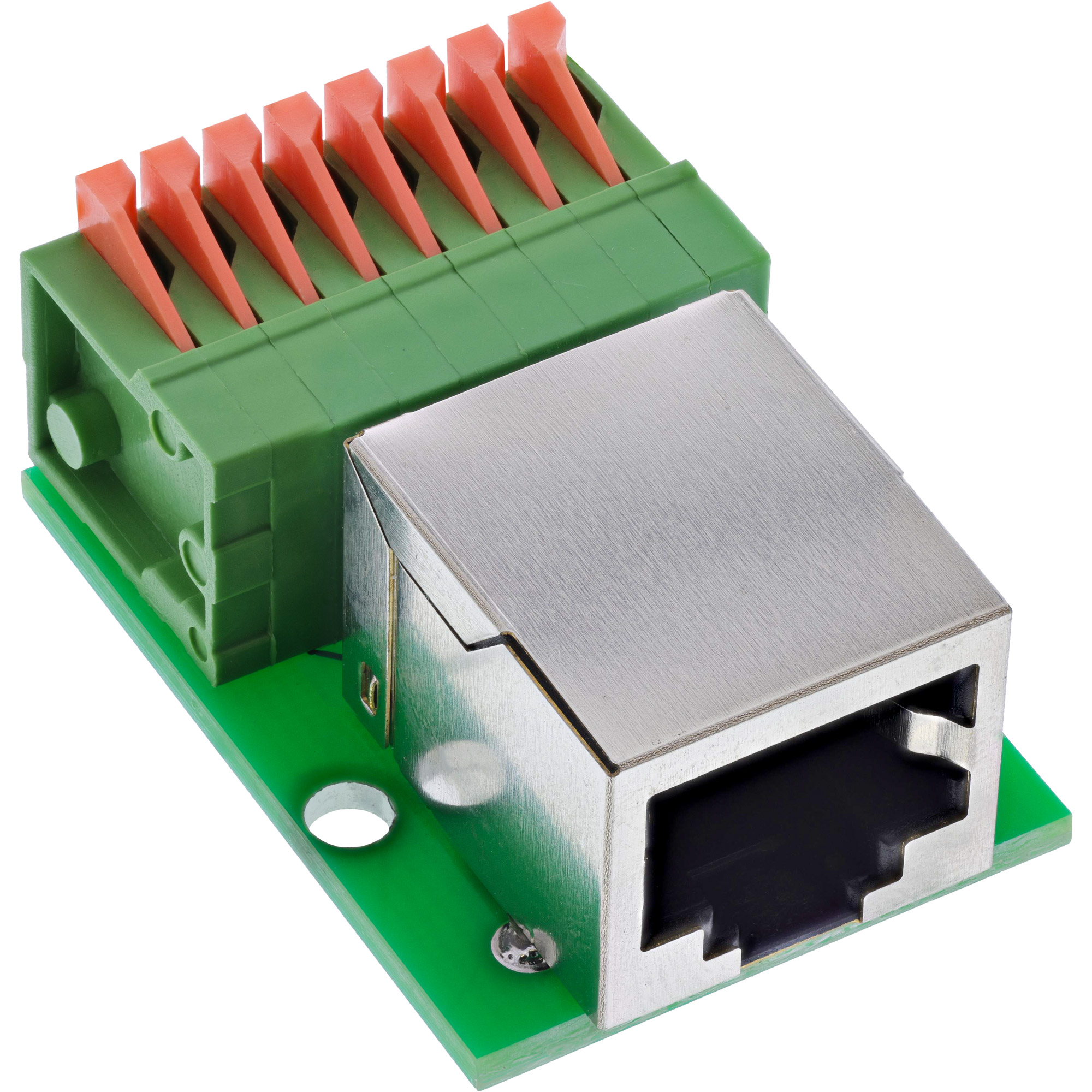 InLine® RJ45 Buchse an Push-In-Klemme, 8-polig, Cat.5e