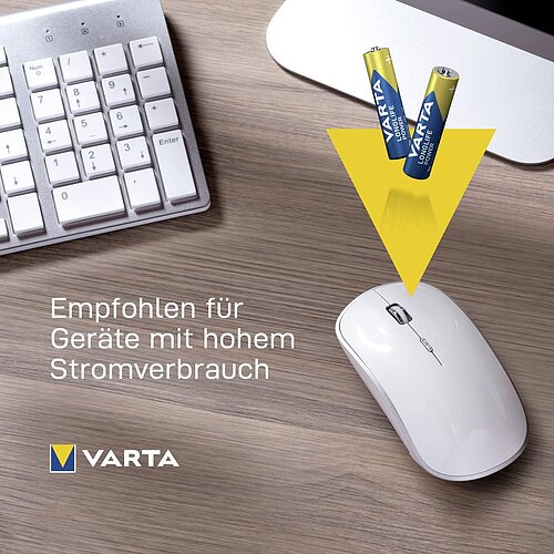 4x Varta Longlife Power AAA Micro LR03 Alkaline Batterie