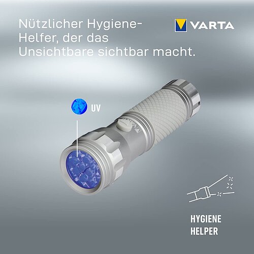 Varta UV Light Taschenlampe 15638 - inkl. Batterie