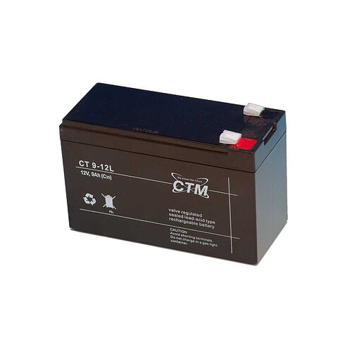 CTM CT9-12L 12V 9Ah 6,3mm Faston CTM CT9-12L 12V 9Ah 6,3mm Faston