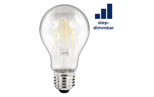 LED Filament Glühlampe McShine ''Filed'', E27, 6W, 620lm, warmweiß, step-dimmbar