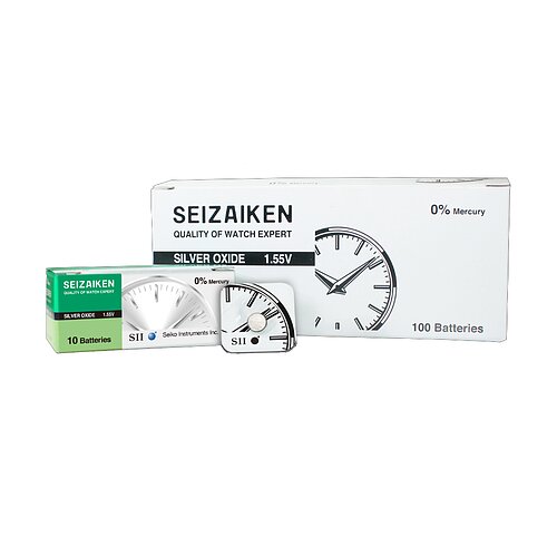 100x SR44SW 303 Silberoxid Batterie Seizaiken 1,55 V
