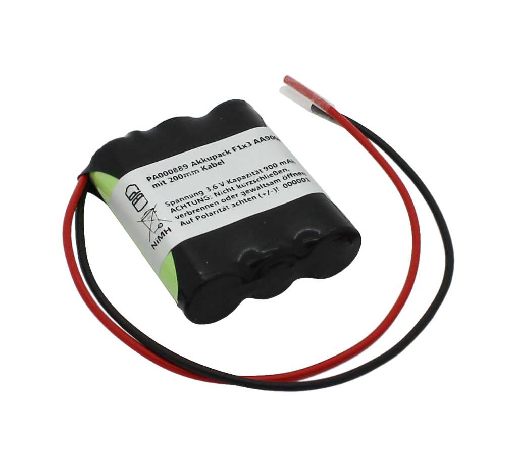 Akkupack NiMH 3,6V 900mAh F1x3 AA900P