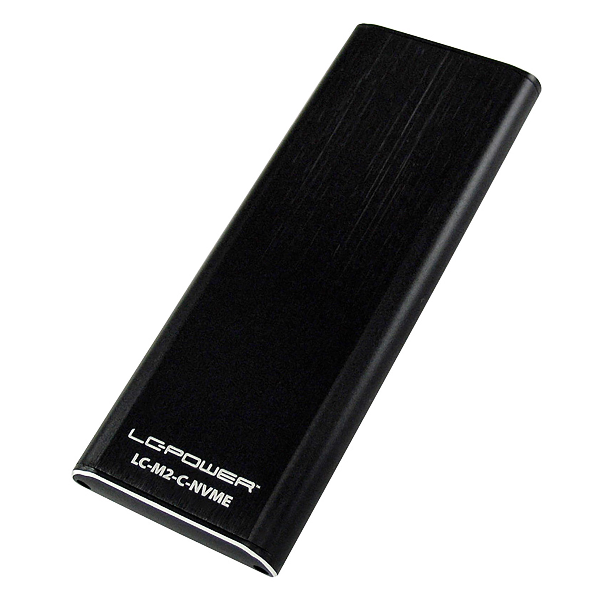 LC-Power LC-M2-C-NVME M.2-NVMe-SSD-gehäuse, USB 3.2 Gen.2x1, schwarz
